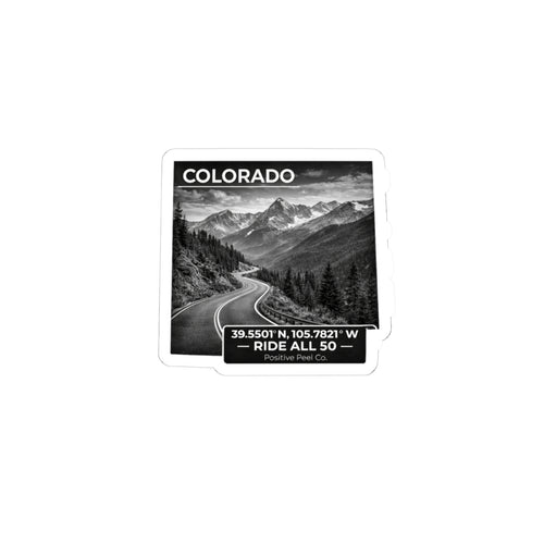 Colorado road trip sticker design