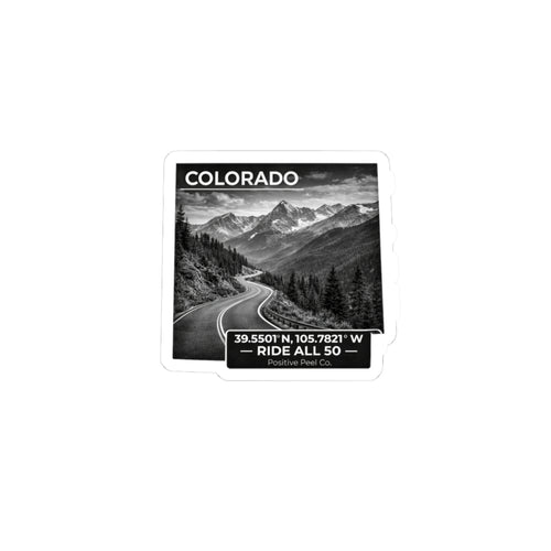 Colorado Ride All 50 motorcycle sticker