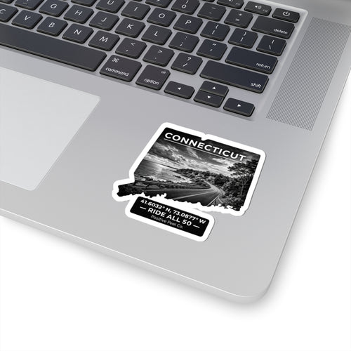 Connecticut road trip sticker design
